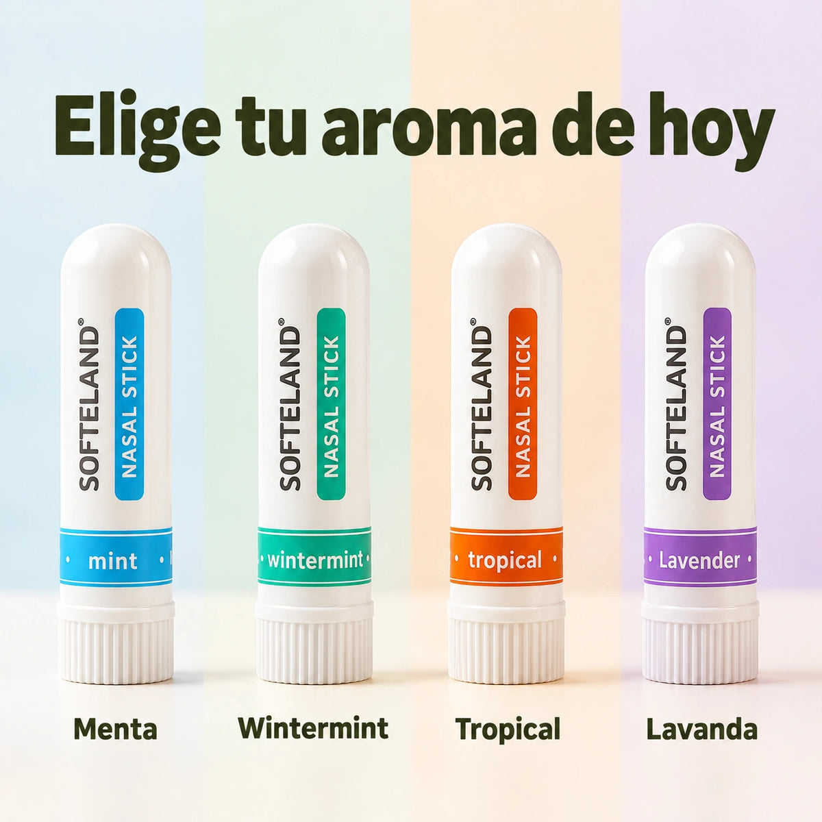 Pack de 4 Barras Nasales Aromáticas