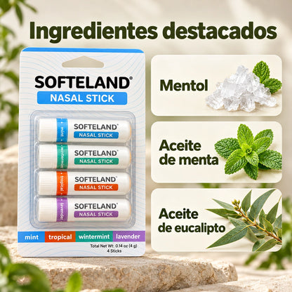 Pack de 4 Barras Nasales Aromáticas