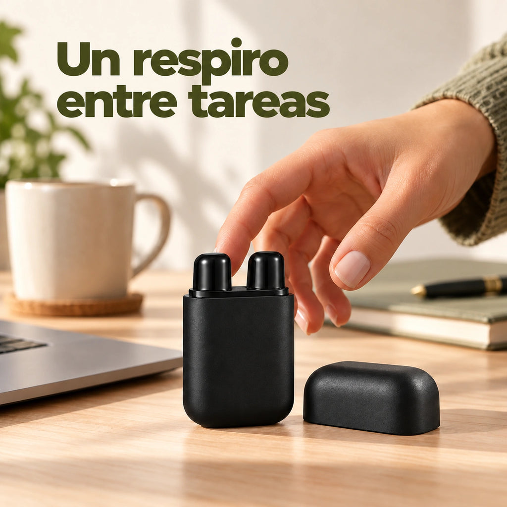 Inhalador Herbal de Doble Boquilla – Foco al Instante